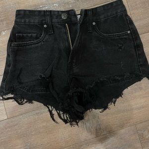 chelsea black jean shorts 00